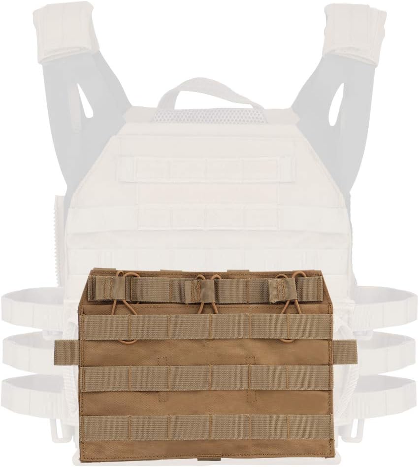 Triple solapa plana Mag bolsa, táctico QD frontal Molle bolsa 0.219 in Revista Panel desmontable JPC AVS chaleco sistema componen