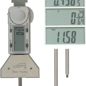 iGaging Medidor de profundidad digital electrónico de 0-4 “SnapDepth 0.0005 “pulgadasmétricofracciones de neumáticos iGaging Medidor de profundidad digital electrónico de 0-4 “SnapDepth 0.0005 “pulgadasmétricofracciones de neumáticos