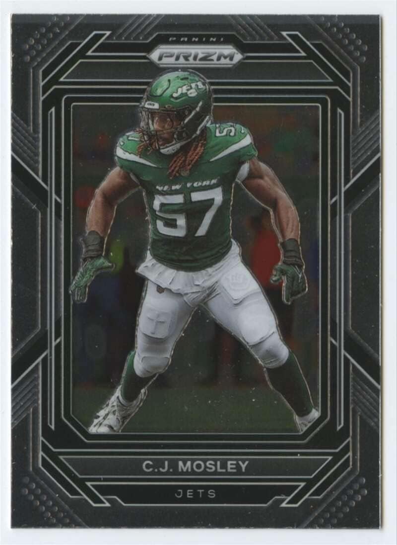 2022 Panini Prizm Football #231 C.J. Mosley New York Jets Official NFL Trading Card (Stock Photo shown, card is in Near Mint to Mint Condition)