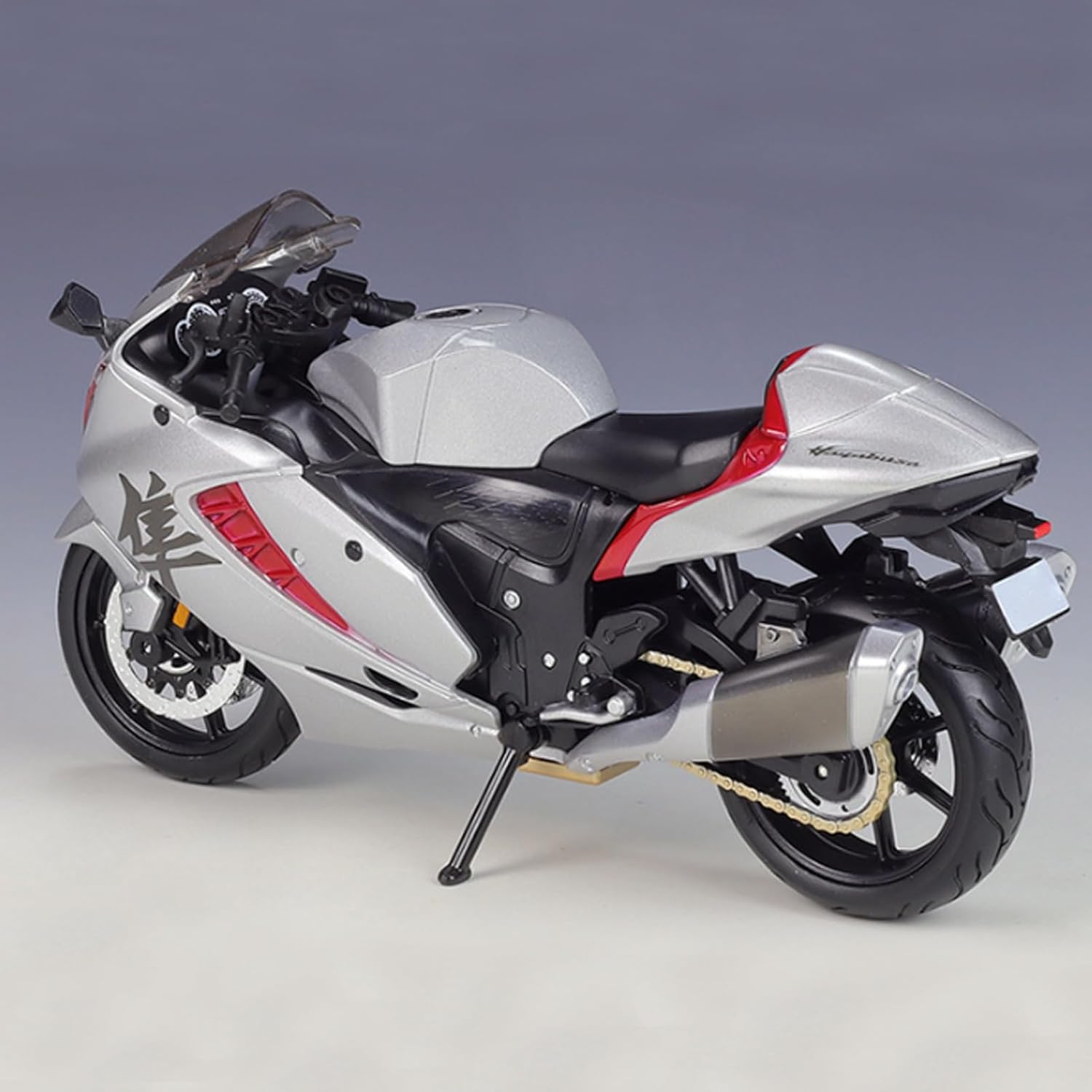 Escala 112 Modelo de motocicleta Hayabusa 2022 Metal fundido a presión con piezas de plástico