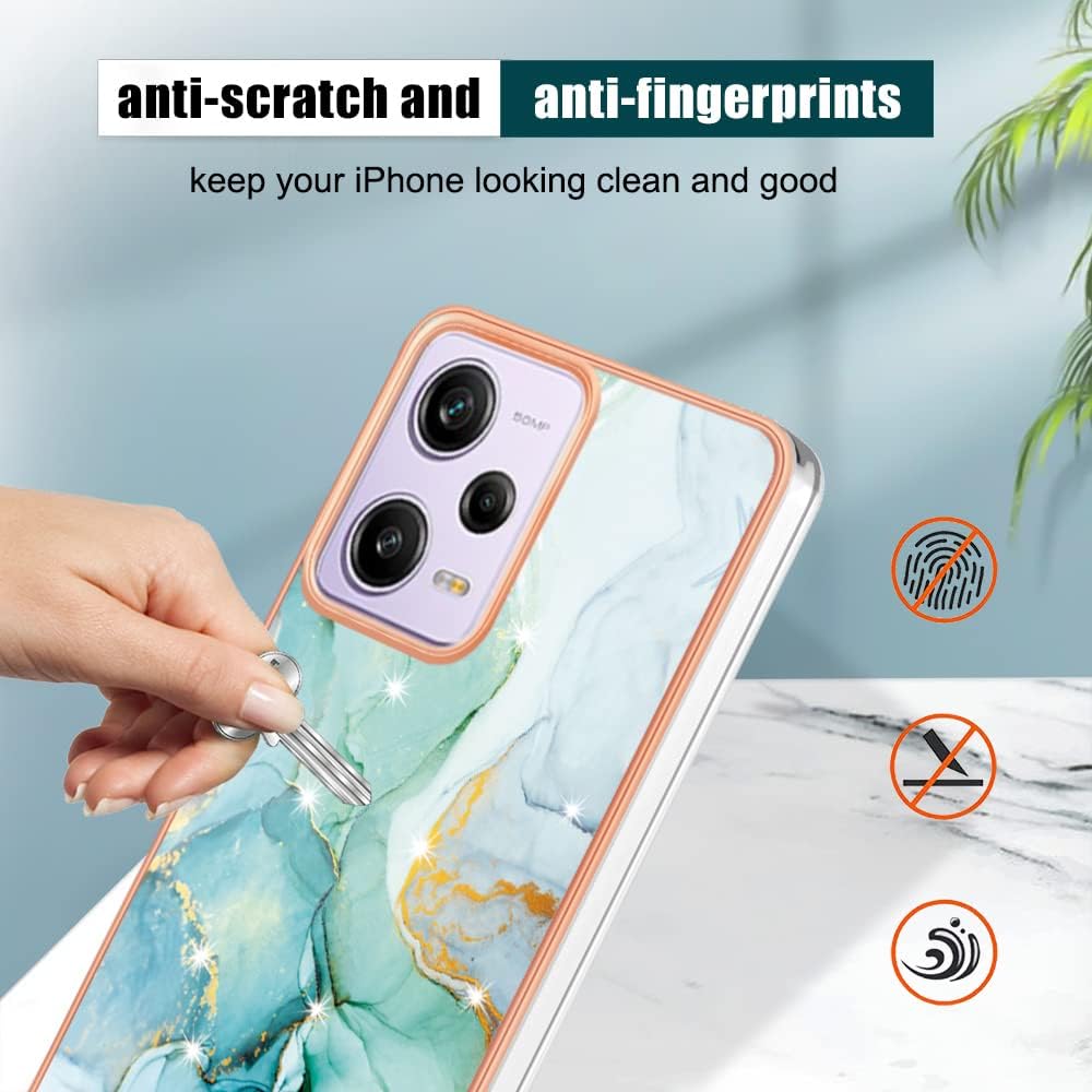 Funda delgada para Xiaomi Poco X5 Pro, funda para Redmi Note 12 Pro 5G, diseño de mármol brillante IMD para niñas, para Xiaomi Poco X5 Pro 5GRedmi