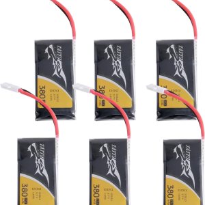 TATTU 6pcs 3.7V 380mAh 1S LiPo Batería con Molex Plug TATTU 6pcs 3.7V 380mAh 1S LiPo Batería con Molex Plug
