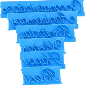 6 moldes para moldes de galletas para fondant, moldes de letras escritas a mano para tartas, moldes de palabras para sellos, feliz cumpleaños, 6 moldes para moldes de galletas para fondant, moldes de letras escritas a mano para tartas, moldes de palabras para sellos, feliz cumpleaños,