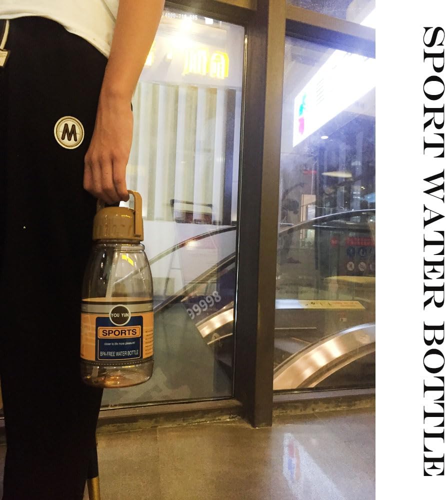 WEIRUIFANZHI Botella de agua grande de 67 onzas con colador de frutas y pajilla, botella de filtro de agua sin BPA a prueba de fugas para gimnasio