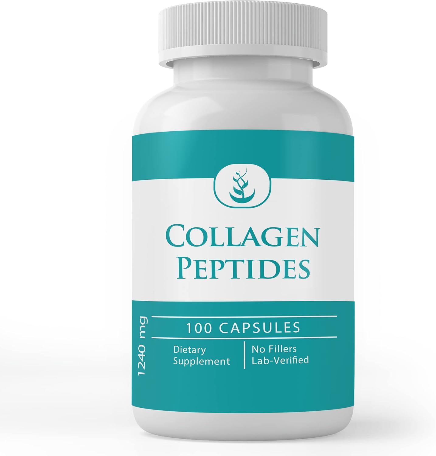 Pure Original Ingredients Péptido de colágeno, (100 cápsulas) puro, sin aditivos ni rellenos, verificado por laboratorio