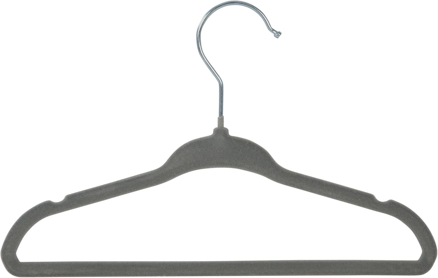 Honey Can Do HNG-09295 – Juego de 25 perchas de terciopelo antideslizantes de perfil delgado, color gris, HNG-09295