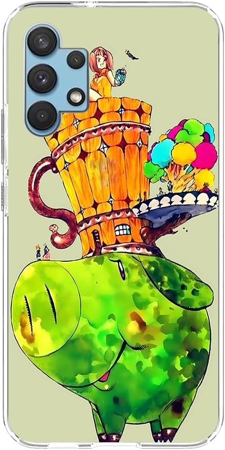 Clear Coque – Carcasa compacta para Samsung Galaxy A32 5G Hawk Mother Anime Japón Pattern10