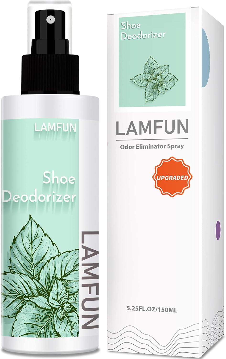 Eliminador de olores de zapatos, desodorante en aerosol natural para zapatos apestosos o pies malolientes, desodorante de pies que combate todos los