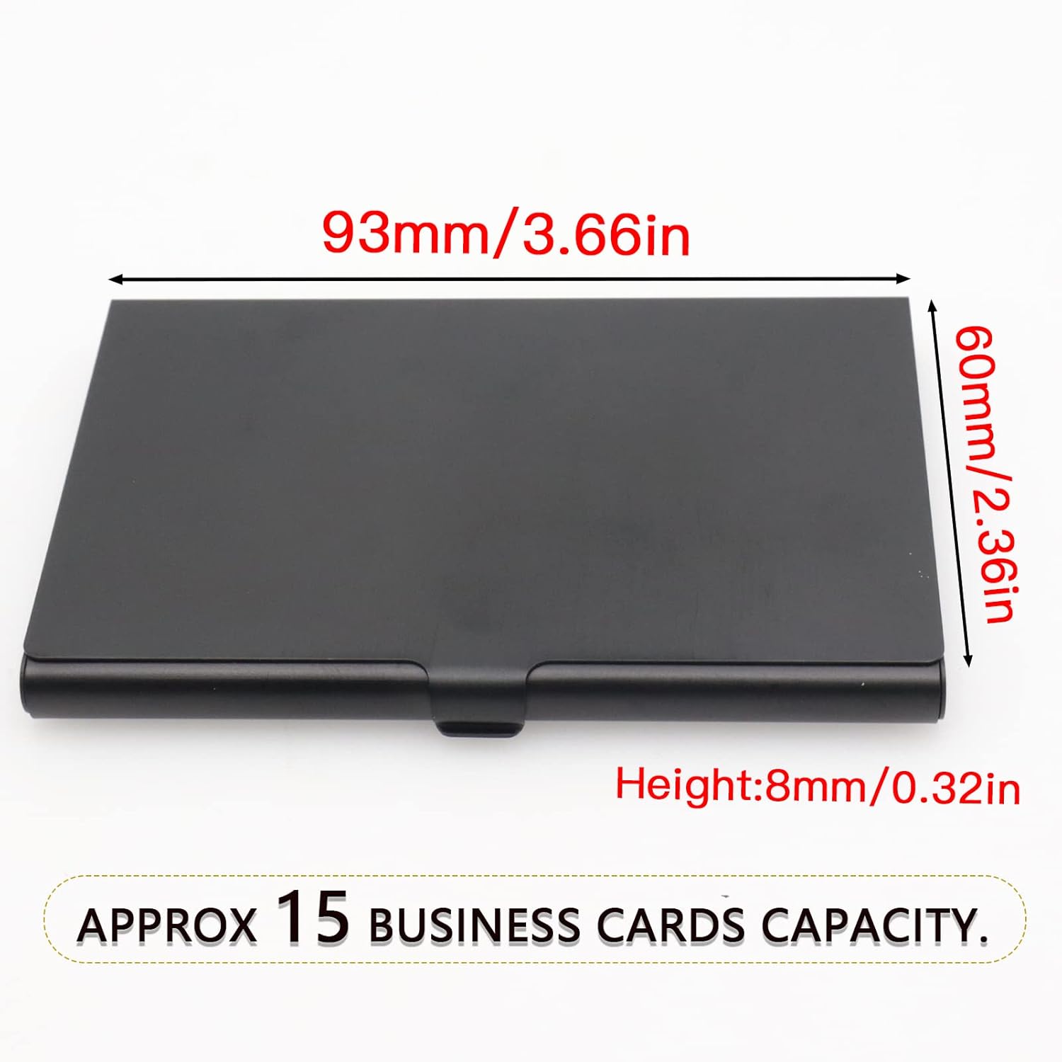 Joyangy Paquete de 2 tarjeteros de metal dorado, funda para tarjetas de visita de aleación de aluminio, funda abatible de bolsillo delgado,