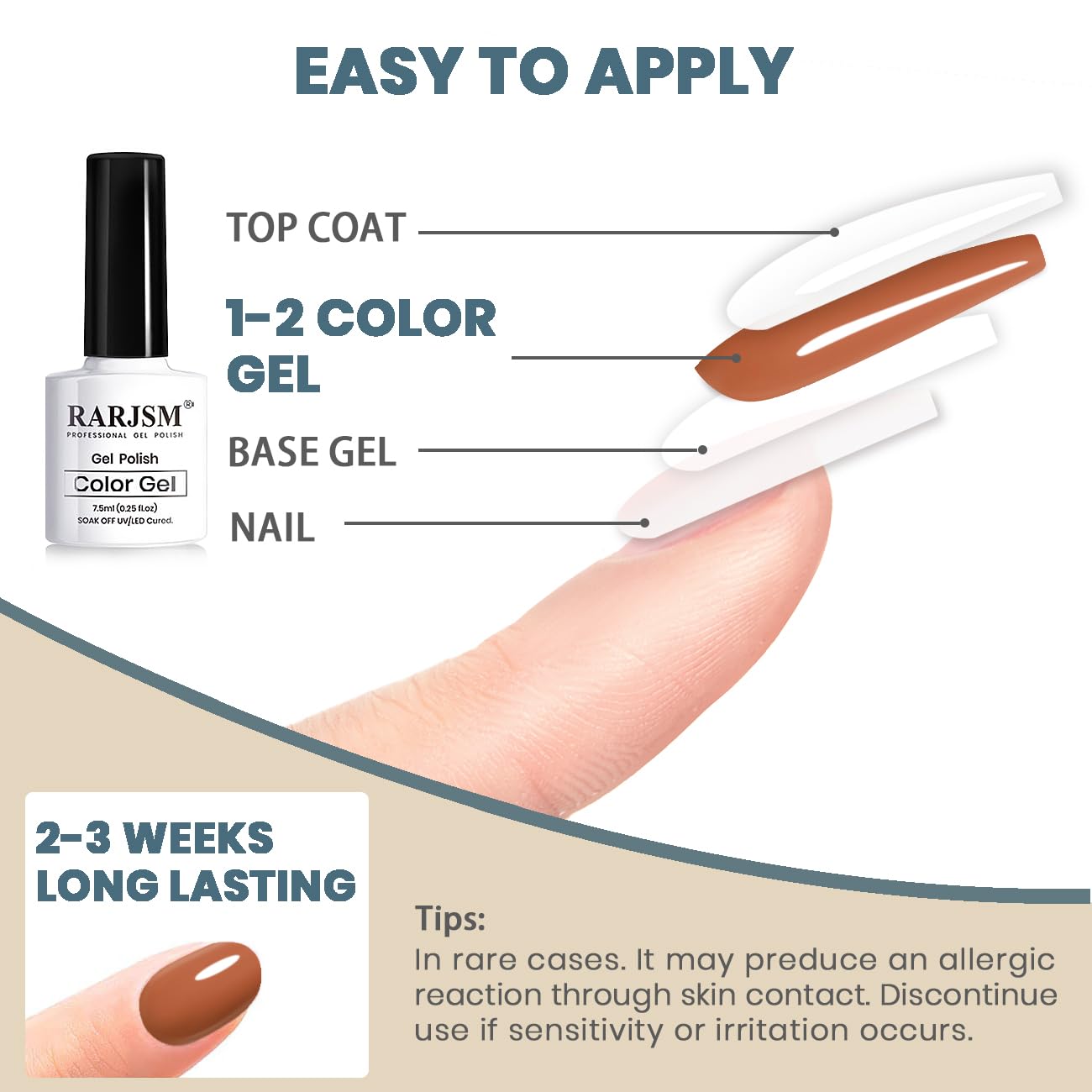 RARJSM Juego de 6 esmaltes de uñas de gel, color beige, azul lago, verde oscuro, marrón, caramelo, chocolate, marrón, otoño e invierno, colección de