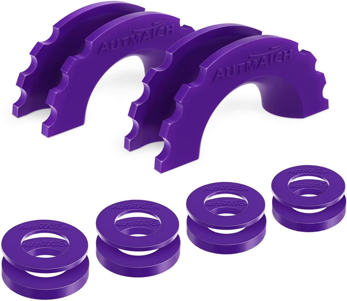 AUTMATCH – Juego de 2 arandelas aislantes de grillete con anillo en D, 2 aislantes de grillete de goma y 4 arandelas para grillete de 34 pulgadas