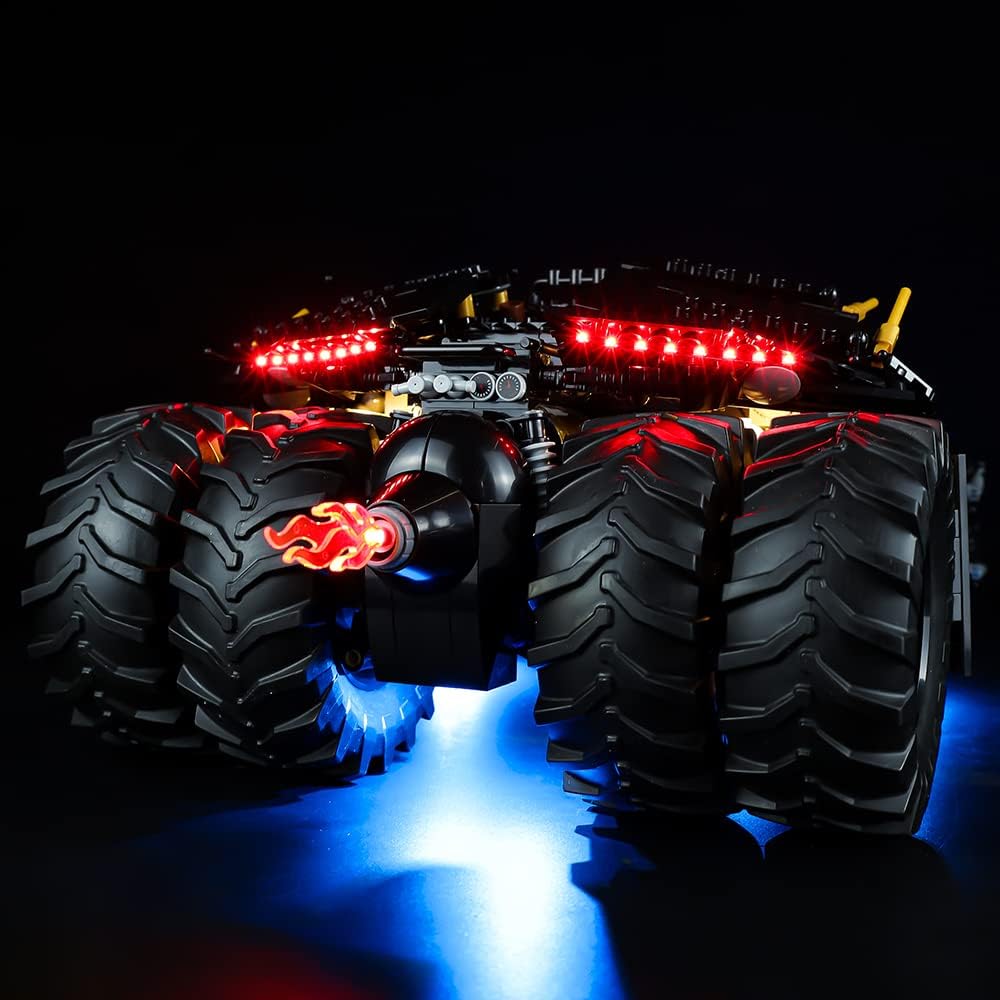 Kit de luces LED compatible con Lego 76240, kit de iluminación de construcción para (Batman Batmobile Tumbler). (solo kit de luz Led) (RC)