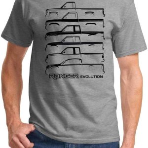 Ford Ranger Pickup Truck Evolution Classic Outline Design Camiseta Ford Ranger Pickup Truck Evolution Classic Outline Design Camiseta