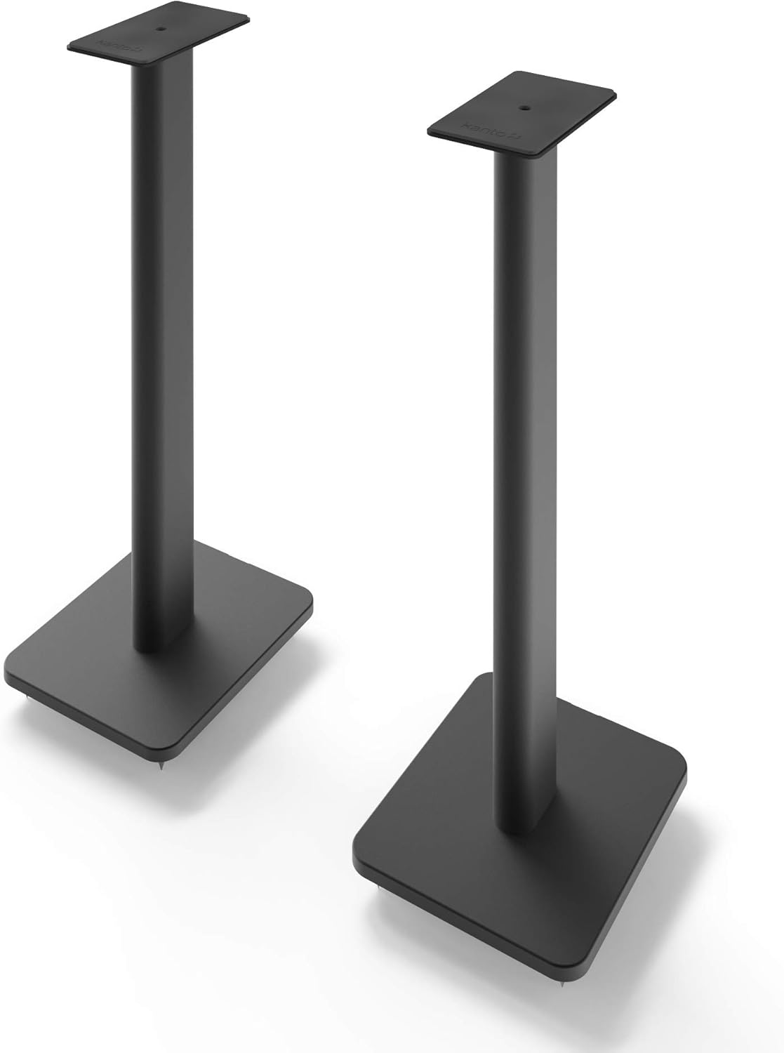 Kanto YU6MB – Altavoces de estantería de 200 W con Bluetooth, negro mate (par) SP26PL Soportes de altura fija de 26 pulgadas para altavoces de