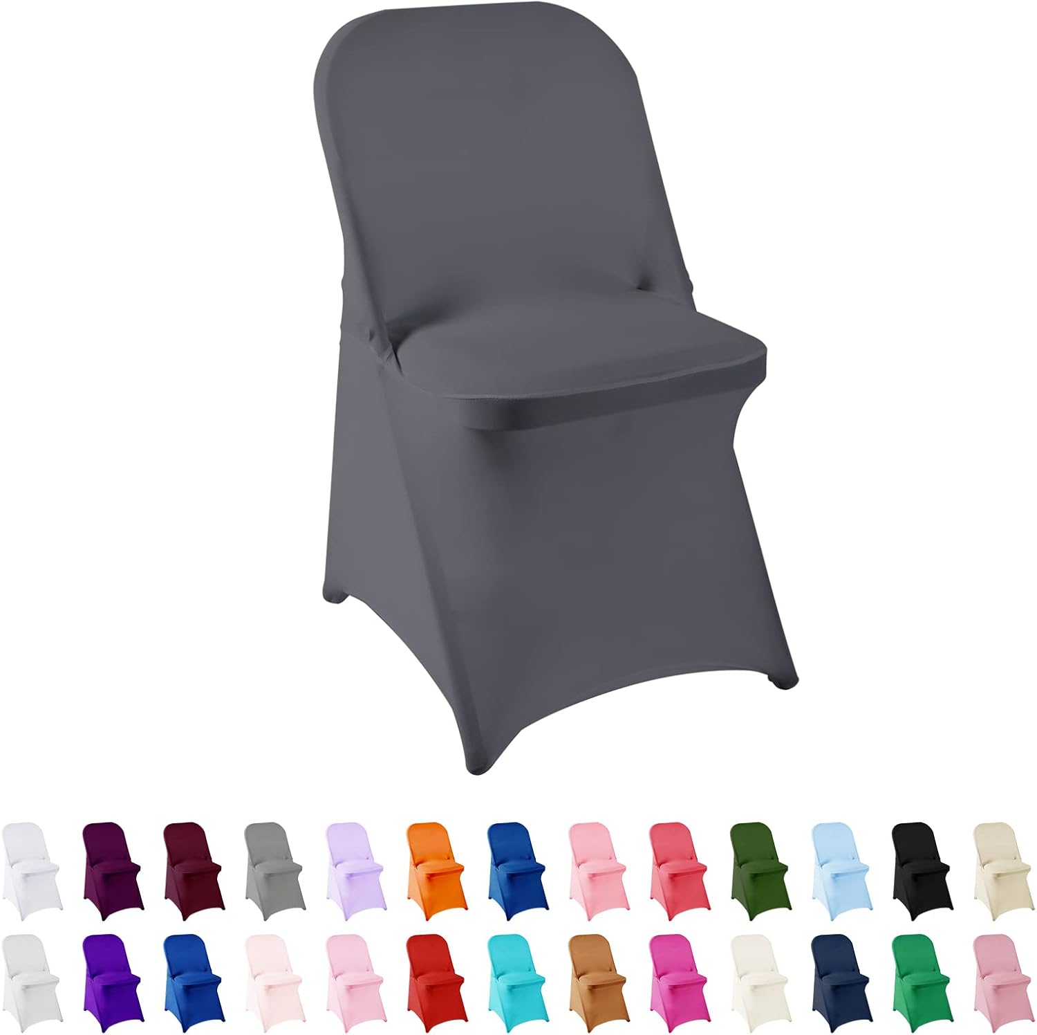 Funda de elastano para silla, 25 unidades, fundas para silla, fundas plegables para sala de estar, funda extraíble lavable y elástica para silla,