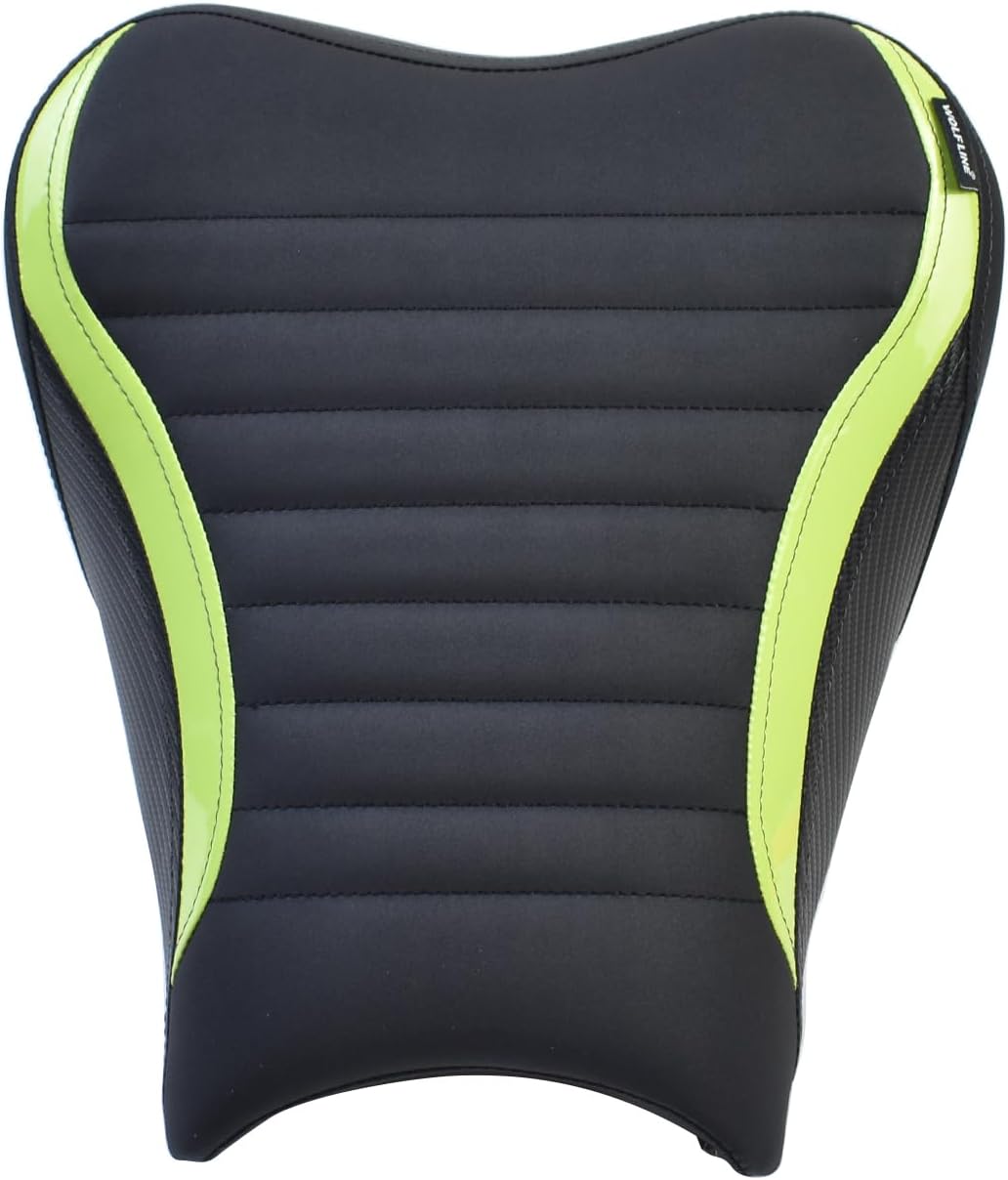 Midimttop Asiento delantero de cuero suave Touring Waterpfroof, cojín para asiento trasero del pasajero, asiento trasero para Ka-wa-sa-ki Z900 Z-900