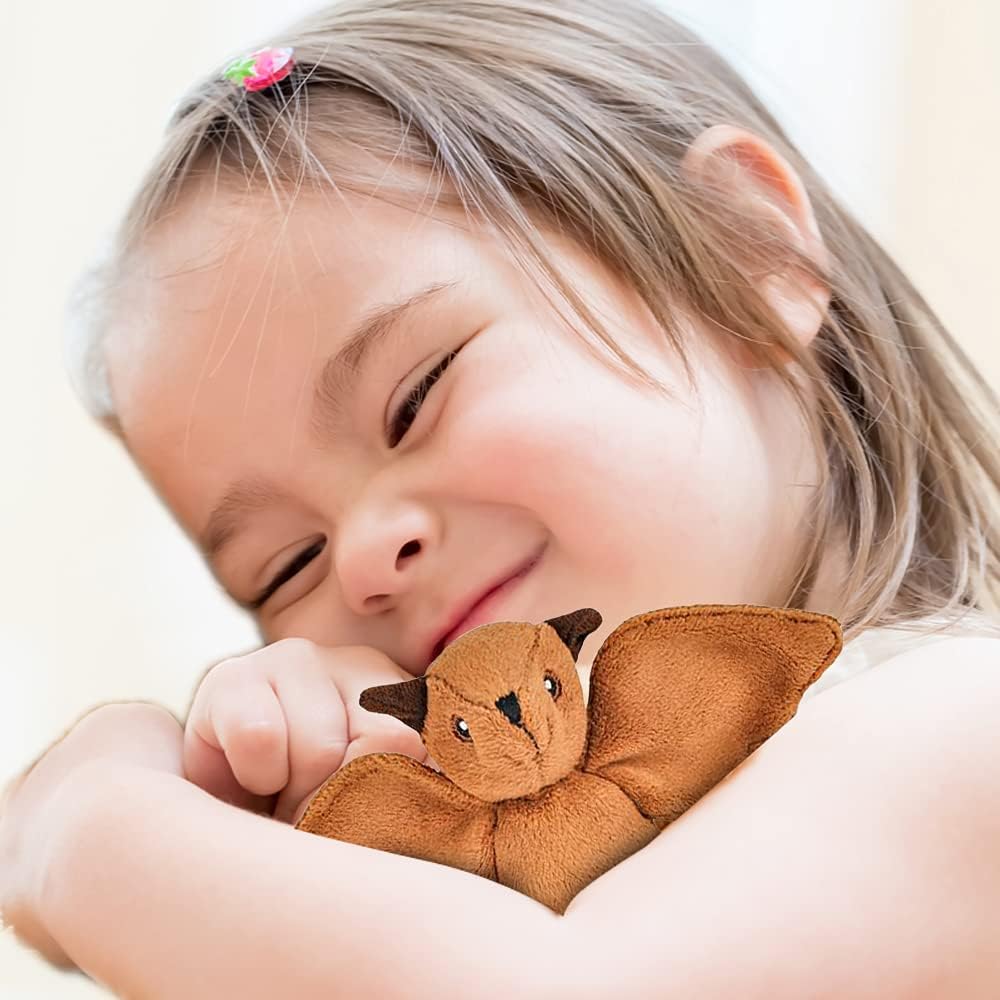 ArtCreativity Juguetes de murciélago de peluche, juego de 2, juguetes de murciélago suaves para niños, lindas decoraciones de animales para el hogar