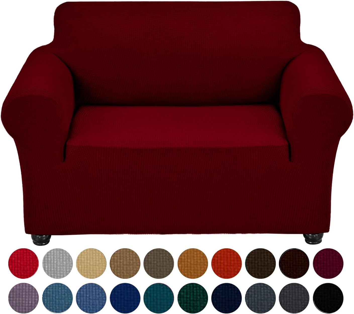 Joccun – Funda elástica para sillón de 1 pieza, funda de sofá de tela jacquard de elastano con parte inferior elástica, protector de muebles lavable