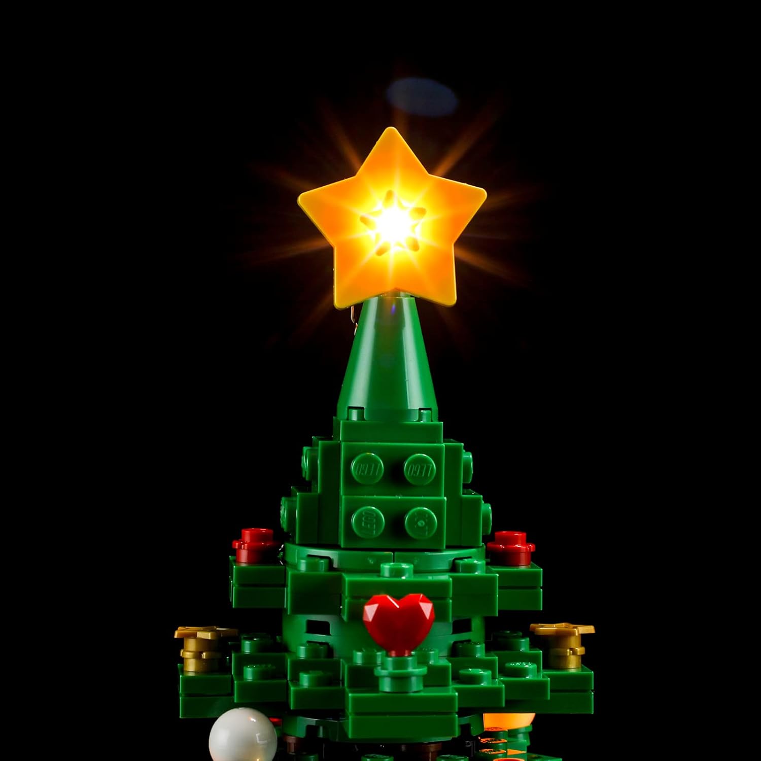 BRIKSMAX Kit de iluminación LED para árbol de Navidad LEGO-40573, compatible con el modelo de bloques de construcción de Lego, no incluye el juego