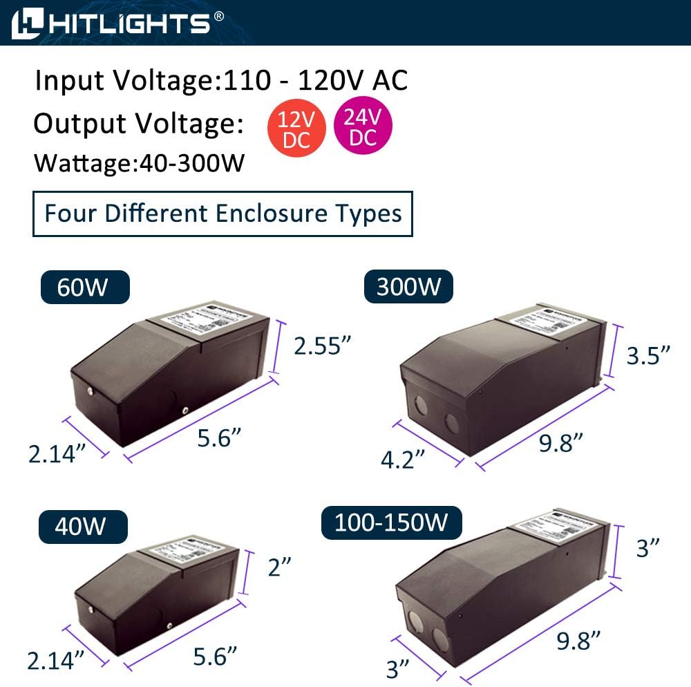Controlador de luces LED regulables, transformador 110 V CA-12 V  24 V CC, alimentación de baja tensión, compatible con Lutron y Leviton, cocinas,
