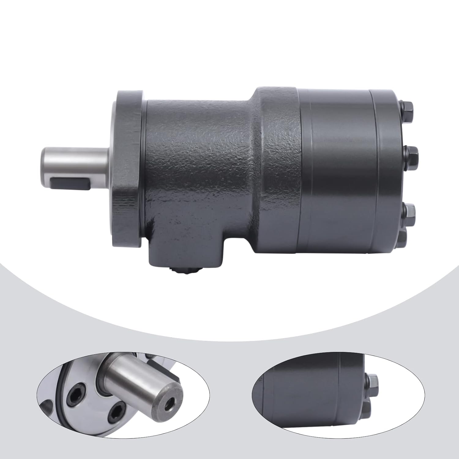 Fetcoi Motor hidráulico para Char-Lynn Eaton S Series, Char-Lynn 103-1037-012, Eaton 103-1037, desplazamiento del motor hidráulico de eje recto 186