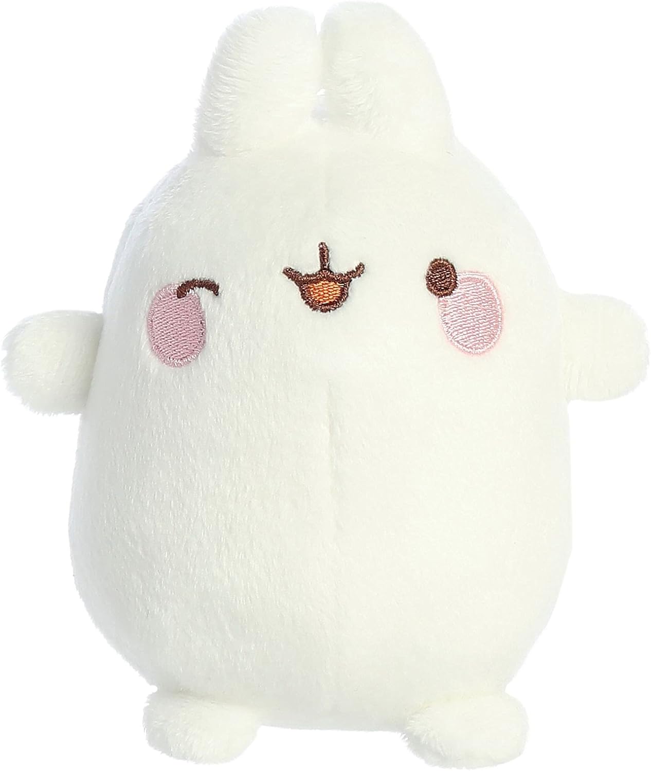 Aurora Juguetón Molang Winking Molang – Diseño de encanto entrañable, color blanco, 5 pulgadas