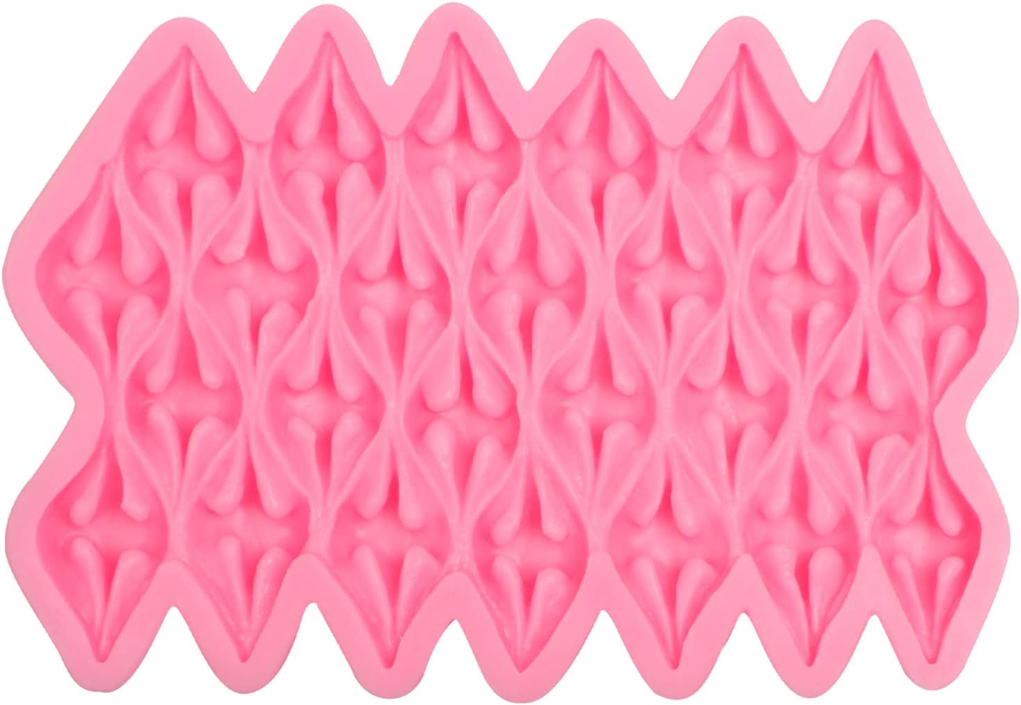 Molde de silicona para fondant de tela, molde de chocolate para manualidades, dulces, azúcar, pasta de goma de mascar