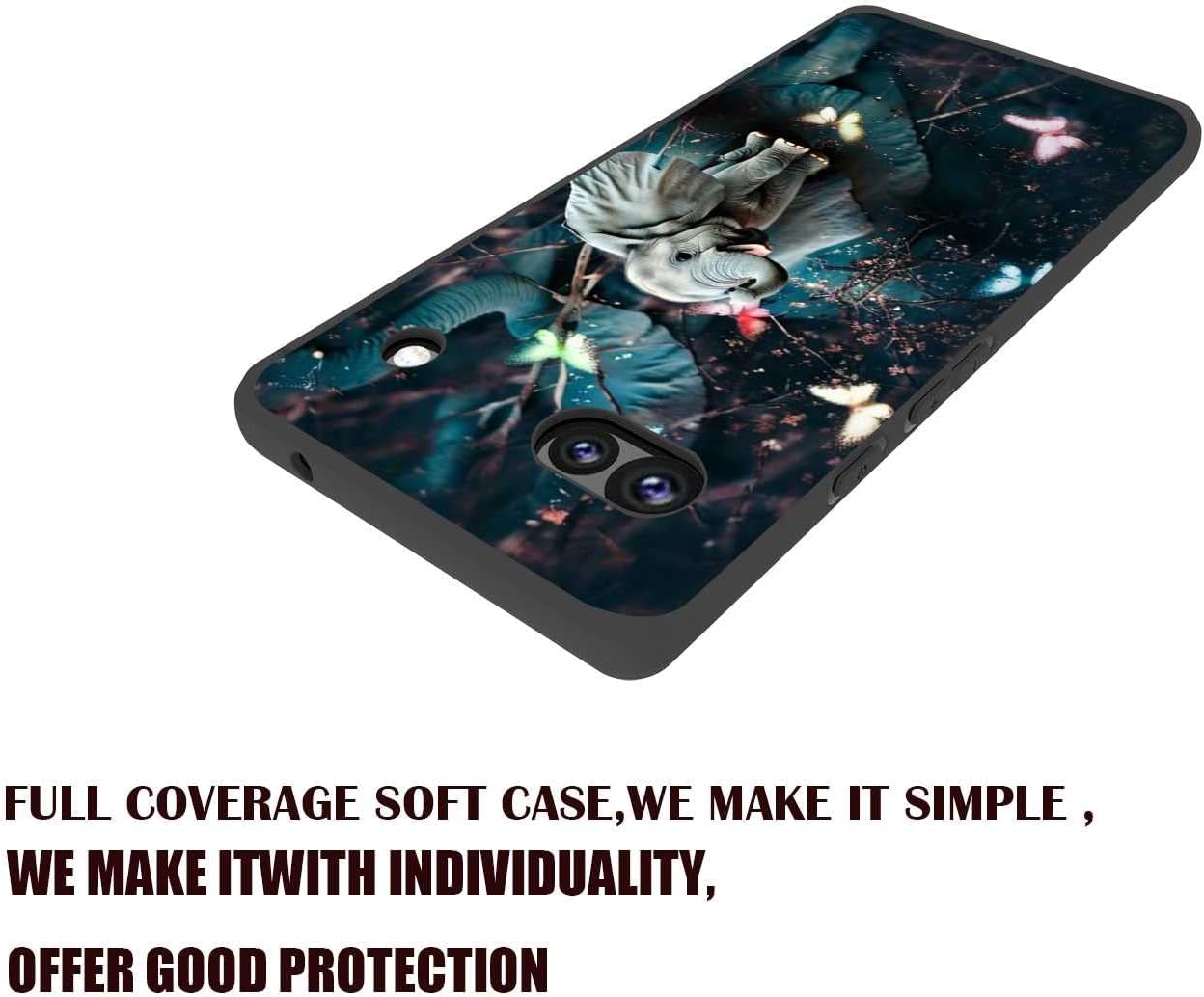 Compatible con Google Pixel 6A – Funda de elefante, lindo elefante bebé colorido mariposas bosque gráfico para Google Case hombres mujeres, funda de