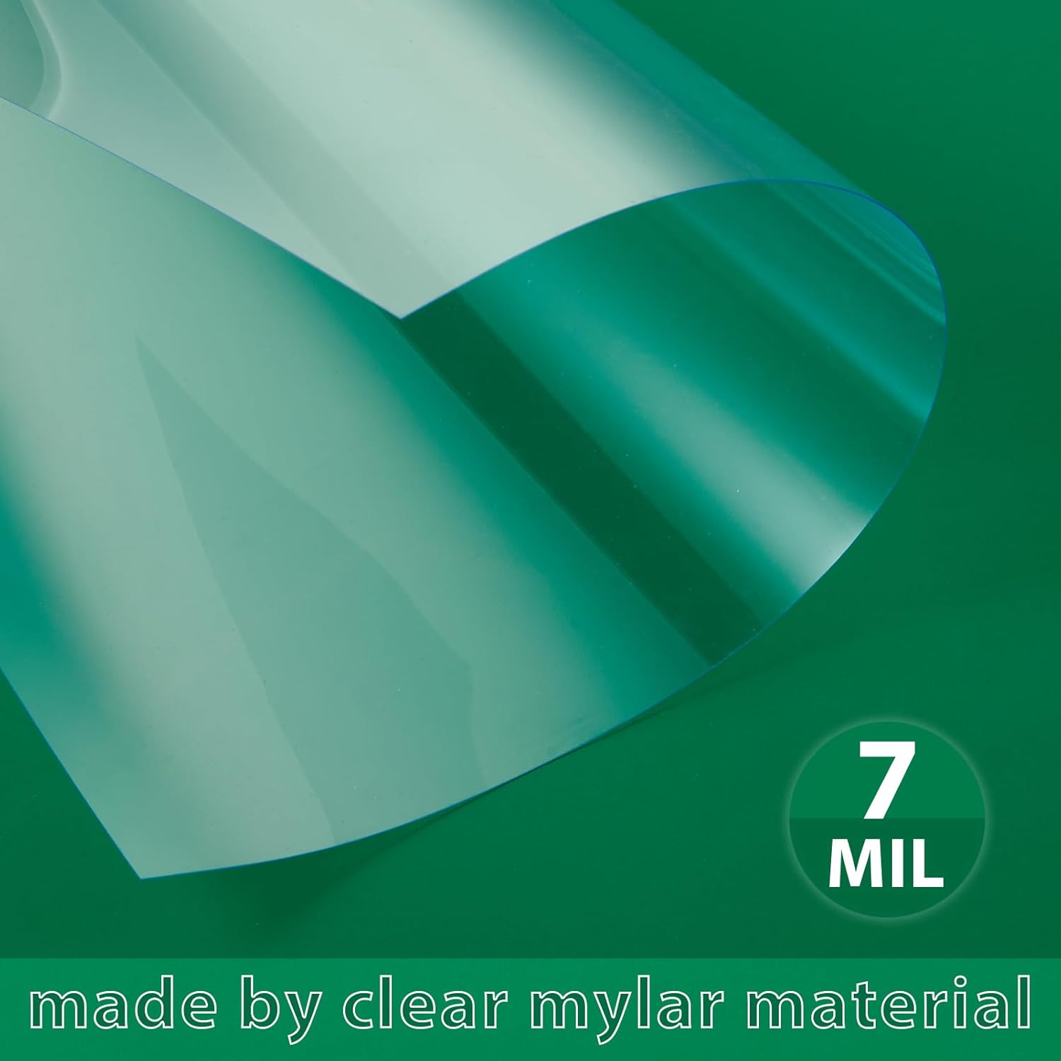 Paquete de 10 plantillas en blanco de 7 mil 12 x 12 pulgadas de material transparente Mylar para plantillas, hojas de plantillas transparentes