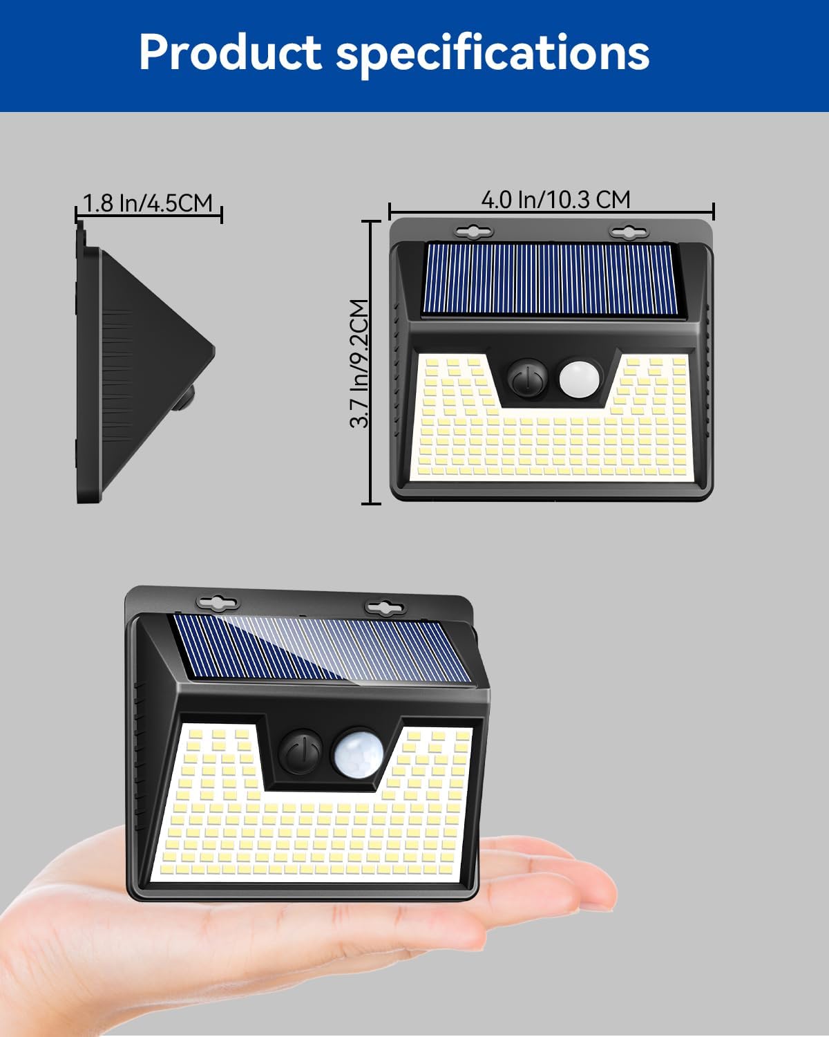 Peasur Luces solares impermeables para exteriores 6 unidades140 LED, luces solares blancas cálidas para exteriores ultra brillantes, 3 modos de