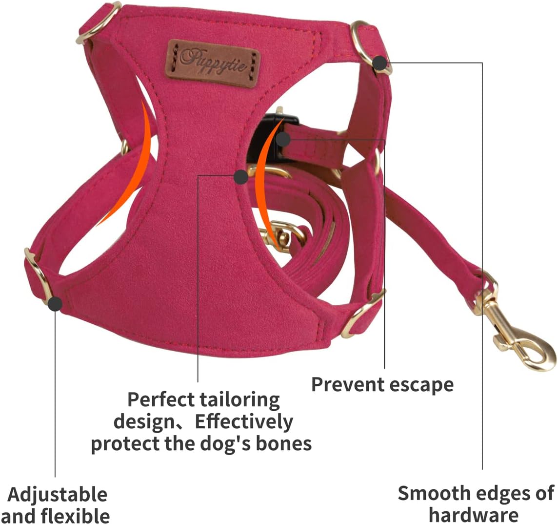 Puppytie Arnés sin tirones para perro, con correa multifunción, pechera suave y ajustable para mascota, no ahorca, chaleco a prueba de escape para