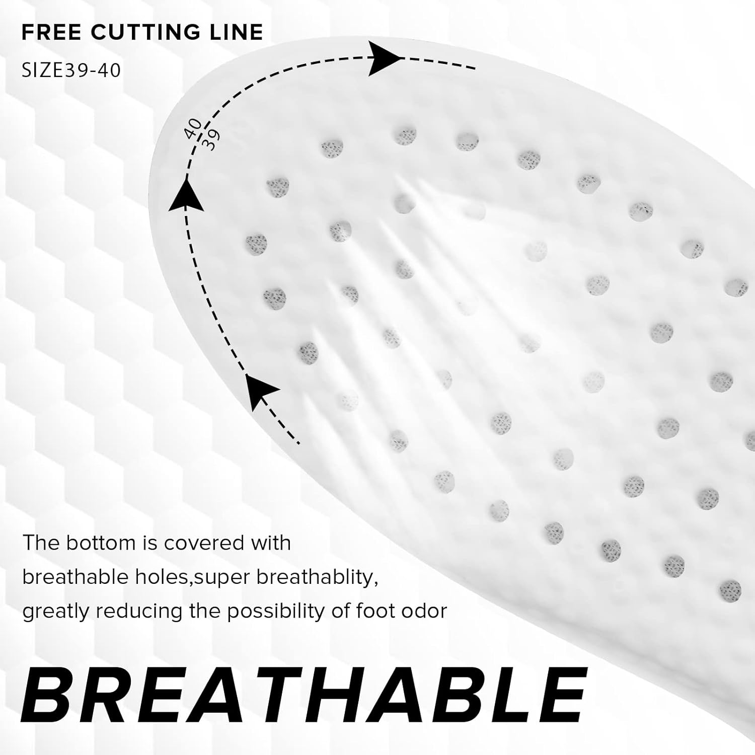 1 par de plantillas de espuma viscoelástica para zapatos, insertos de absorción de impactos, soporte de arco, plantillas deportivas, plantillas de