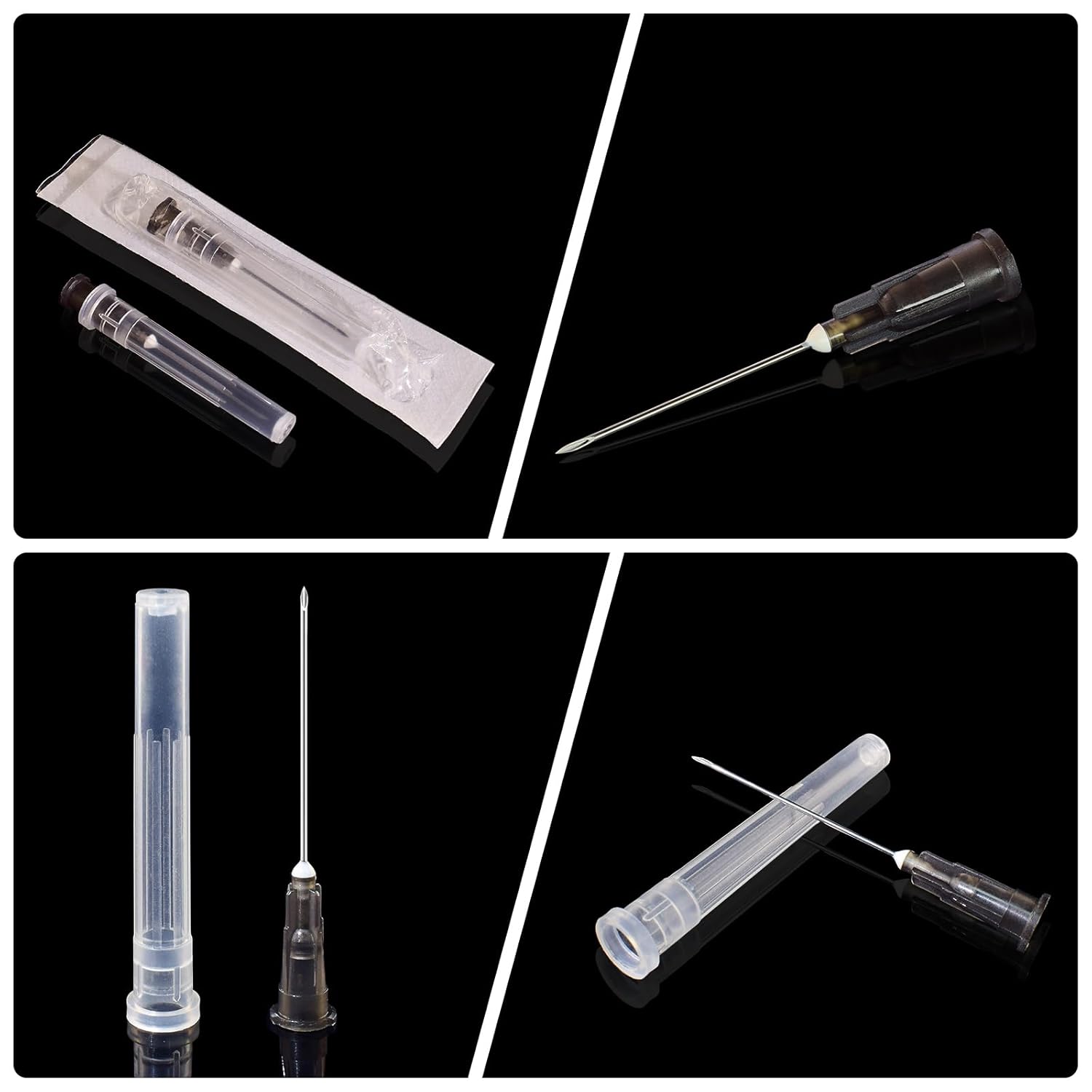 Agujas desechables, envueltas individualmente. (22G-25MM)