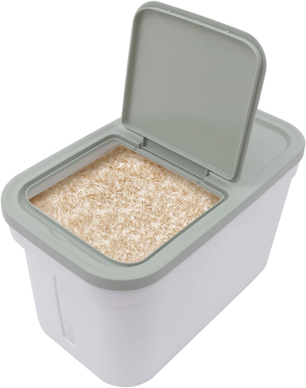 YETINGSHOP Contenedor de almacenamiento grande de 22.0 lbs para alimentos, contenedor de harina, dispensador de arroz, recipiente hermético,