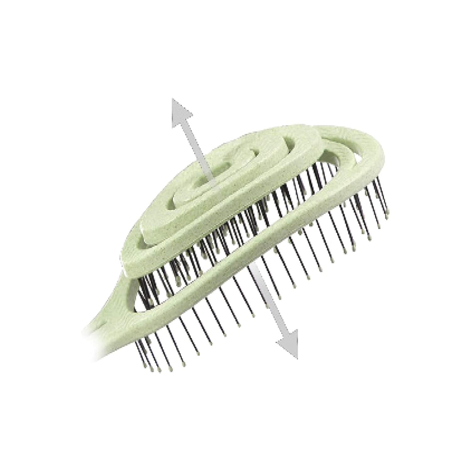 Cepillo desenredante orgánico  Cepillos desenredantes sin tirones para cabello grueso y rizado natural  Cepillo de paja neutro para clima vegano