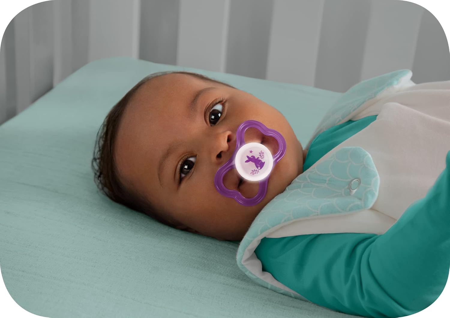 MAM Air Day & Night – Chupete para bebé, para piel sensible, brilla en la oscuridad, más de 16 meses, niña, 4 unidades