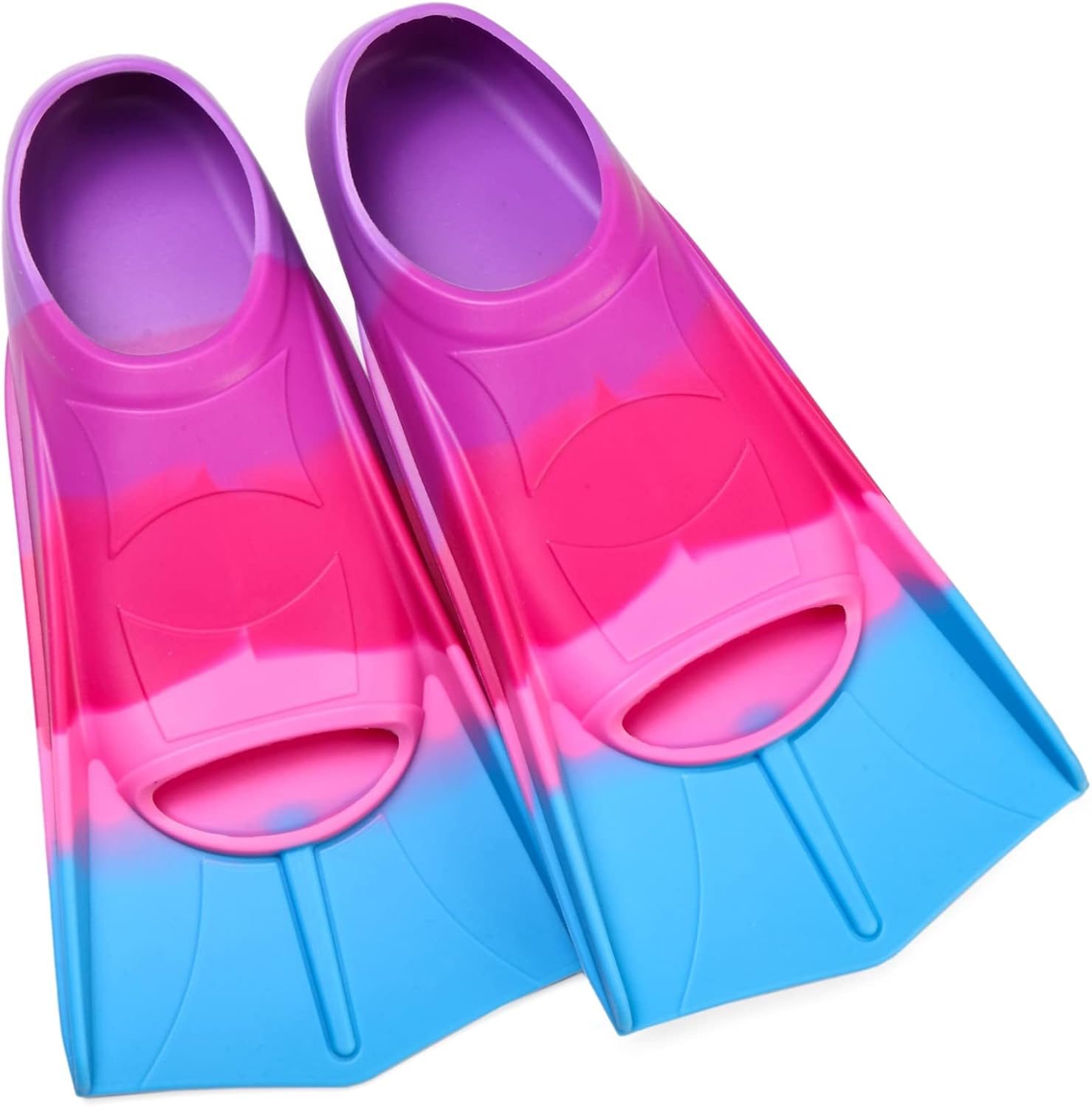 Junrife Aletas de natación para niños, aletas para natación, aletas de entrenamiento de natación para esnórquel o natación de regazo, para niños y