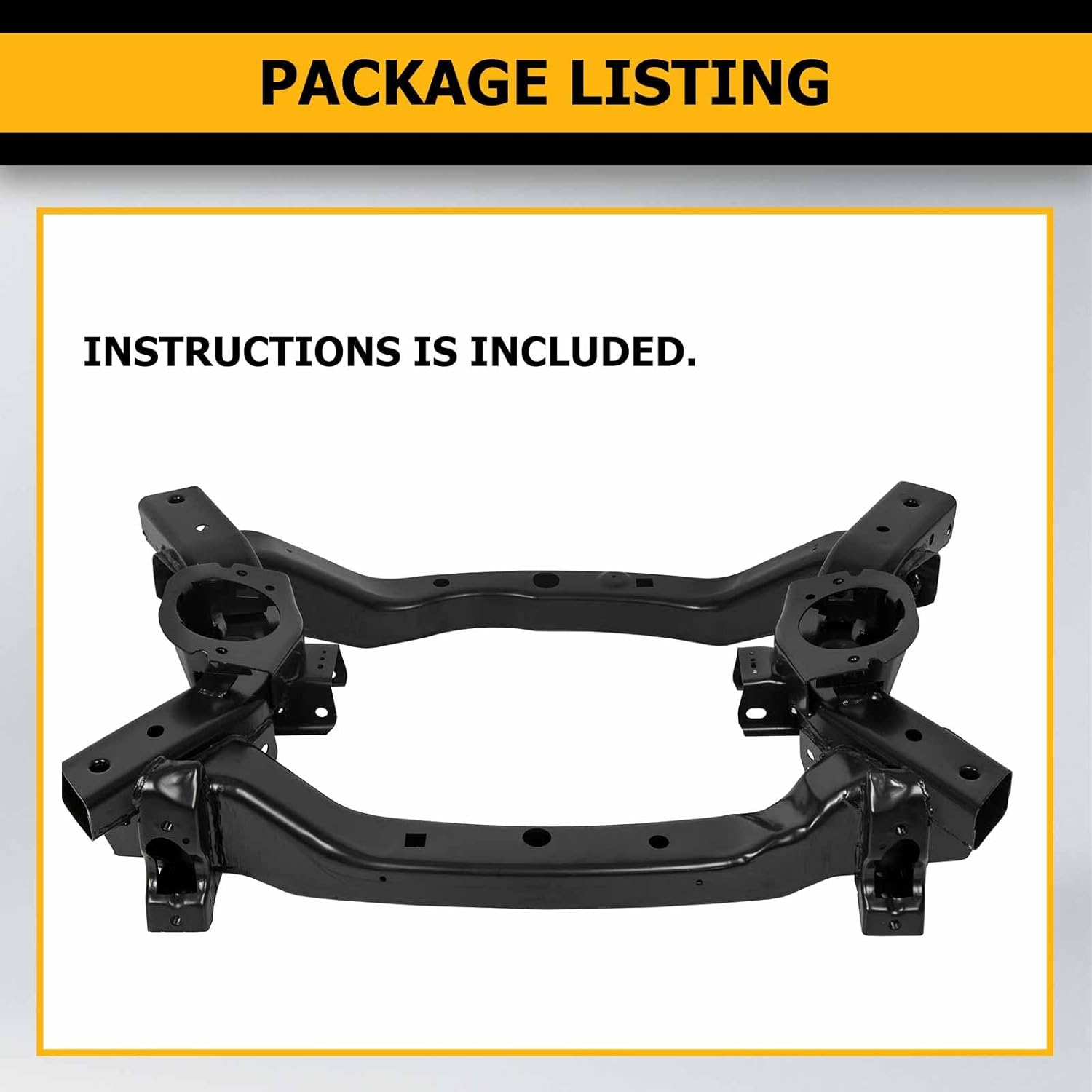 KUAFU Travesaño del motor de la cuna del bastidor auxiliar de la suspensión delantera compatible con Dodge Charger Challenger 2011-2015 Chrysler 300