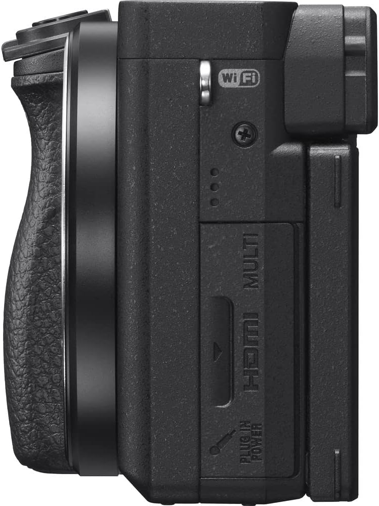 Sony Cámara sin espejo a6400 (ILCE-6400B) + tarjeta de 64 GB + 2 baterías NPF-W50 + lector de tarjetas + luz LED + software de fotos Corel + estuche
