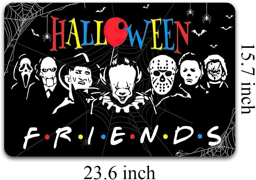 Divertidas alfombras de bienvenida para entrada, porche, amigos, Halloween, programa de televisión, fiesta, monograma, alfombras y tapetes con parte
