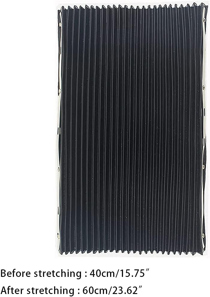 Fresadora herramienta plegable acordeón cubierta protectora de goma contra el polvo 15.7×23.6 in15.75×23.62 pulgadas para 3 # 4 # 4 parte de la