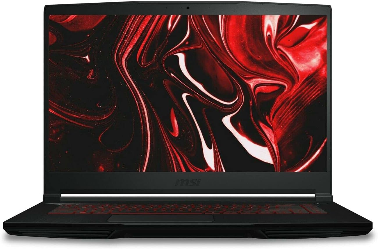 MSI Laptop delgada para juegos GF63, 15.6″ FHD 144Hz, Intel i5-11400H, RTX 3050, 16GB RAM, 512GB NVMe SSD, Windows 11, aluminio negro