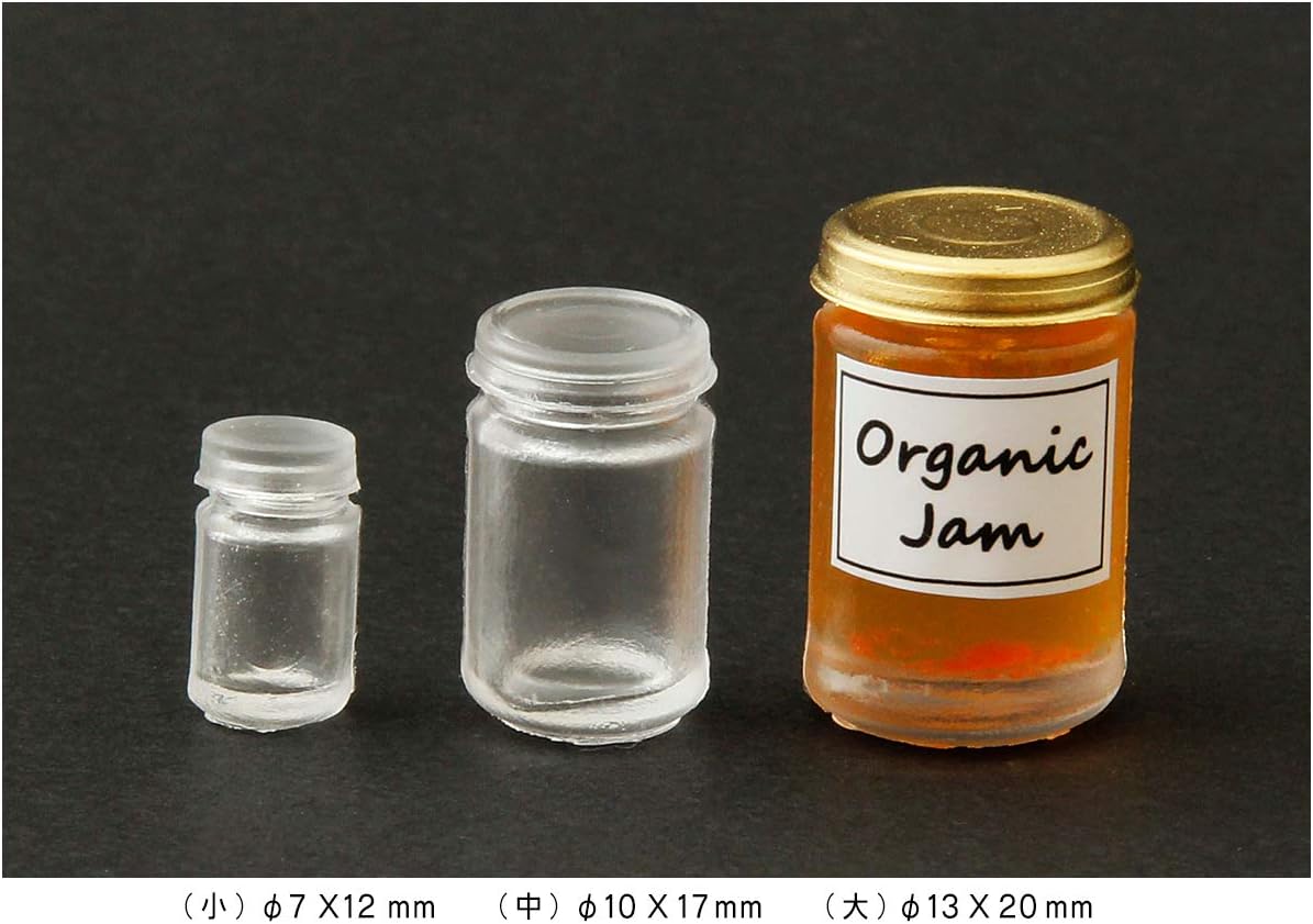 Nisshin Associates 1039 – Molde de silicona para resina de silicona, a escala 112, en miniatura, redondo y transparente, para resina UV, epoxi y