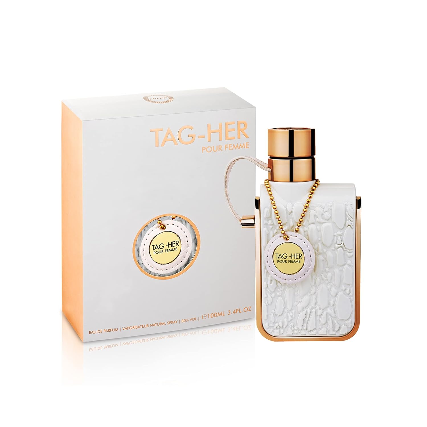 Etiqueta Perfume para HER TAG-HER Pour Femme Eau De Parfum Spray 3.4 fl oz3.4 Fl.oz