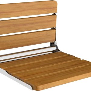 18″ Teak Folding Shower Seat Wall Mounted,Fold Down Shower Bench for Small Shower Space, Home Care Teak Wood Stool for Inside 18″ Teak Folding Shower Seat Wall Mounted,Fold Down Shower Bench for Small Shower Space, Home Care Teak Wood Stool for Inside