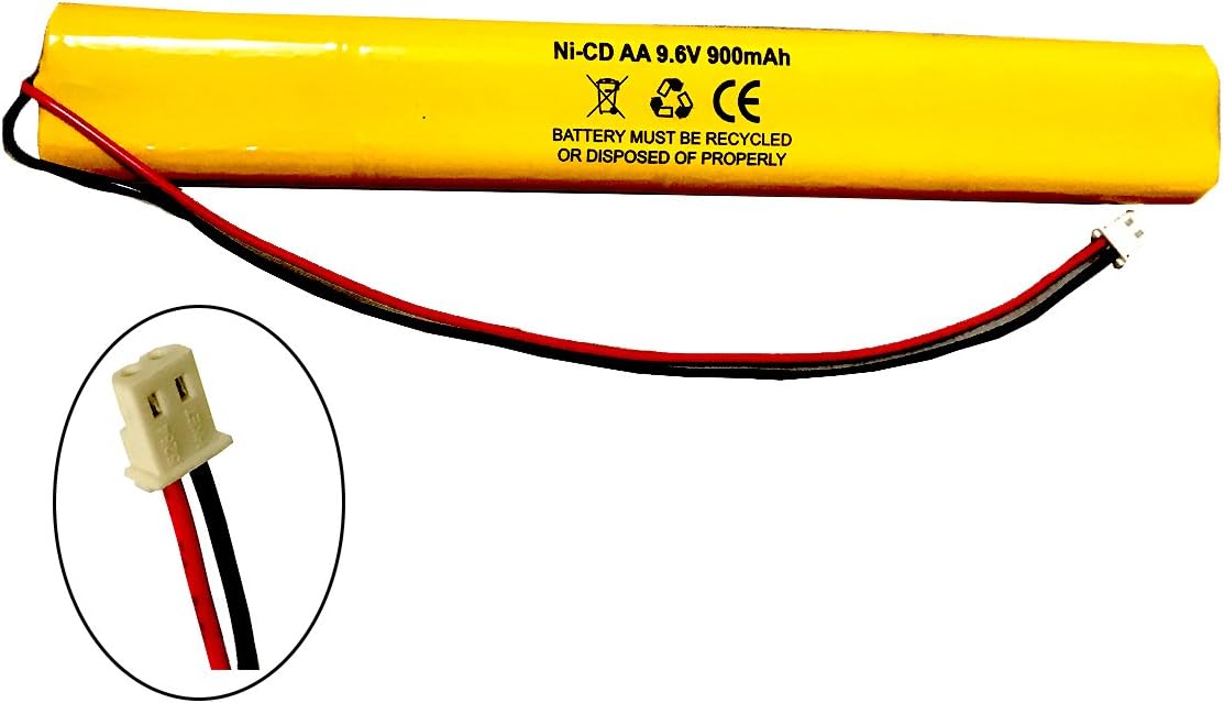ELBB003 Lithonia ELB-B003 Unitech BAT9.6V700 9.6v 900mAh Señal de salida Luz de emergencia NiCad Batería Reemplazo ELB-B004 ELBB004 OSI OSA228