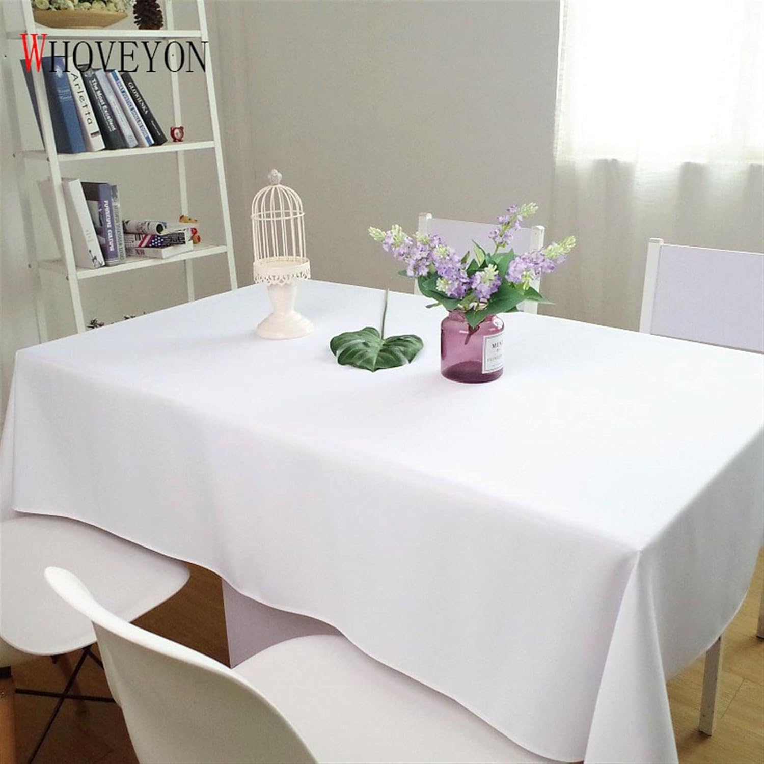 Rectangle Table Cloth Washable Cotton Linen Multiple Sizes White Tablecloth Fashion Restaurant Tablecloth Table Cloth Round Hotel Party Dinner Room