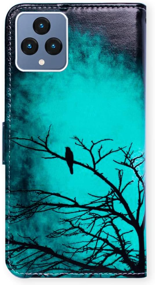 Funda de piel con tapa para T-Mobile REVVL 6X 5G y Revvl 6, incluye ranura para tarjetas y soporte, acabado mate, accesorio para mujer