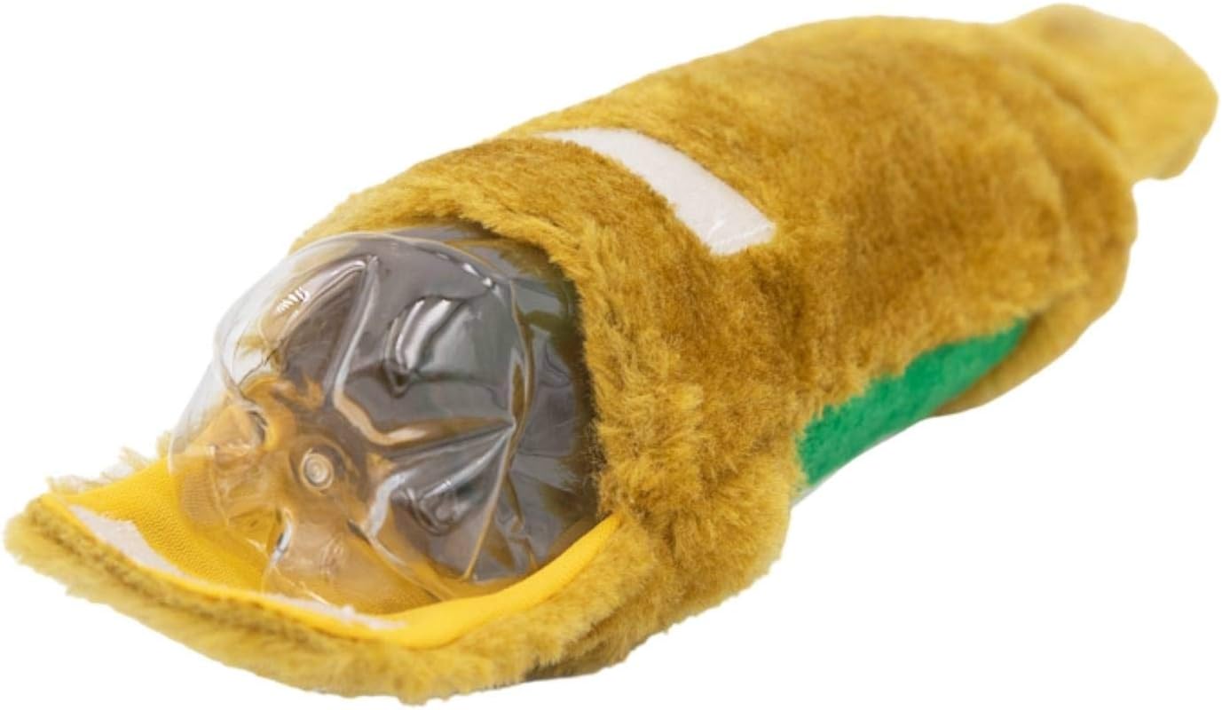 ZippyPaws Happy Hour Crusherz – Juguete para perros grandes y pequeños, juguete arrugado para perros sin relleno, juguete chirriante para perros,
