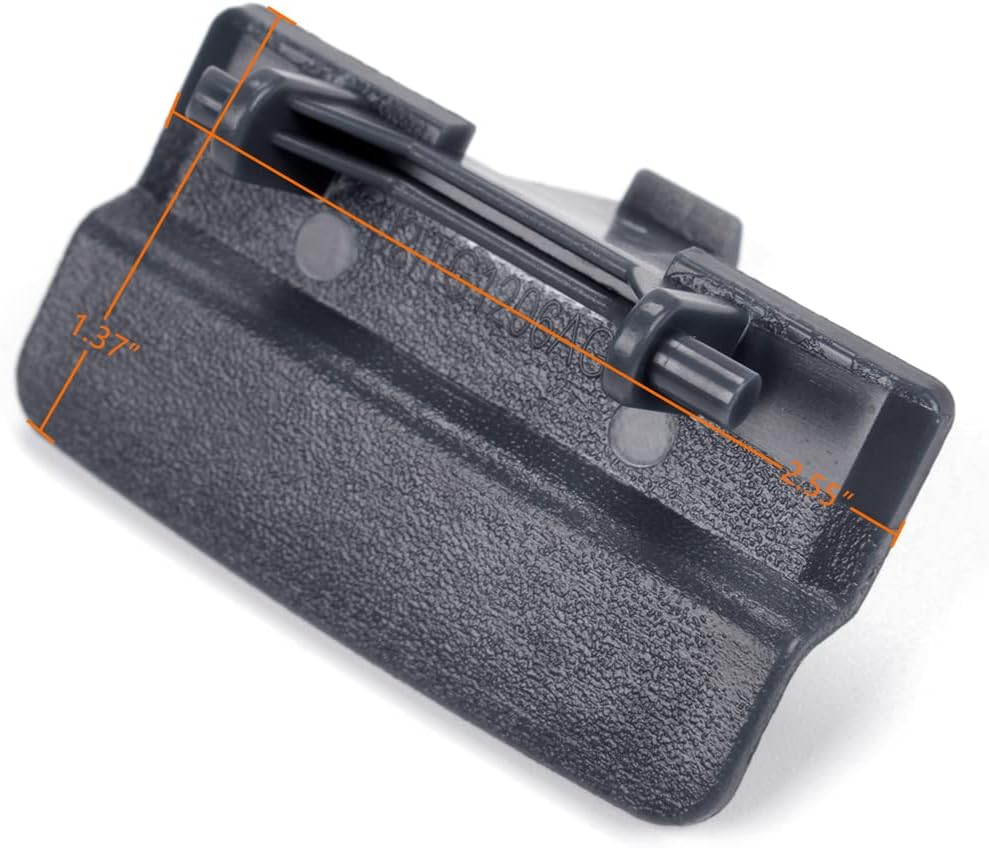 PIT66 Pestillo de tapa de asiento de salto de consola central, compatible con Ford F150 BL34-18672A66 10-18 gris
